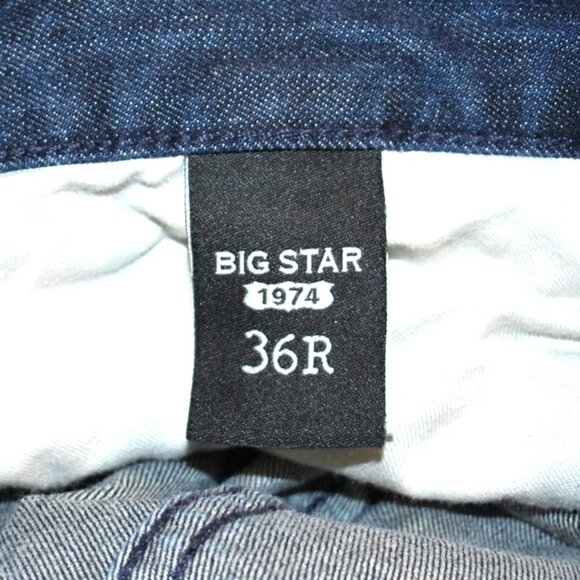 Big Star Union Regular Straight Mens Jeans Big Star 1974 36R Size 36 x 34 - Picture 6 of 6